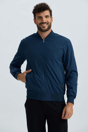 Chaqueta Hombre Bomber Azul Marino