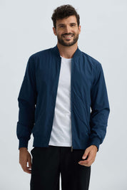 Chaqueta Hombre Bomber Azul Marino