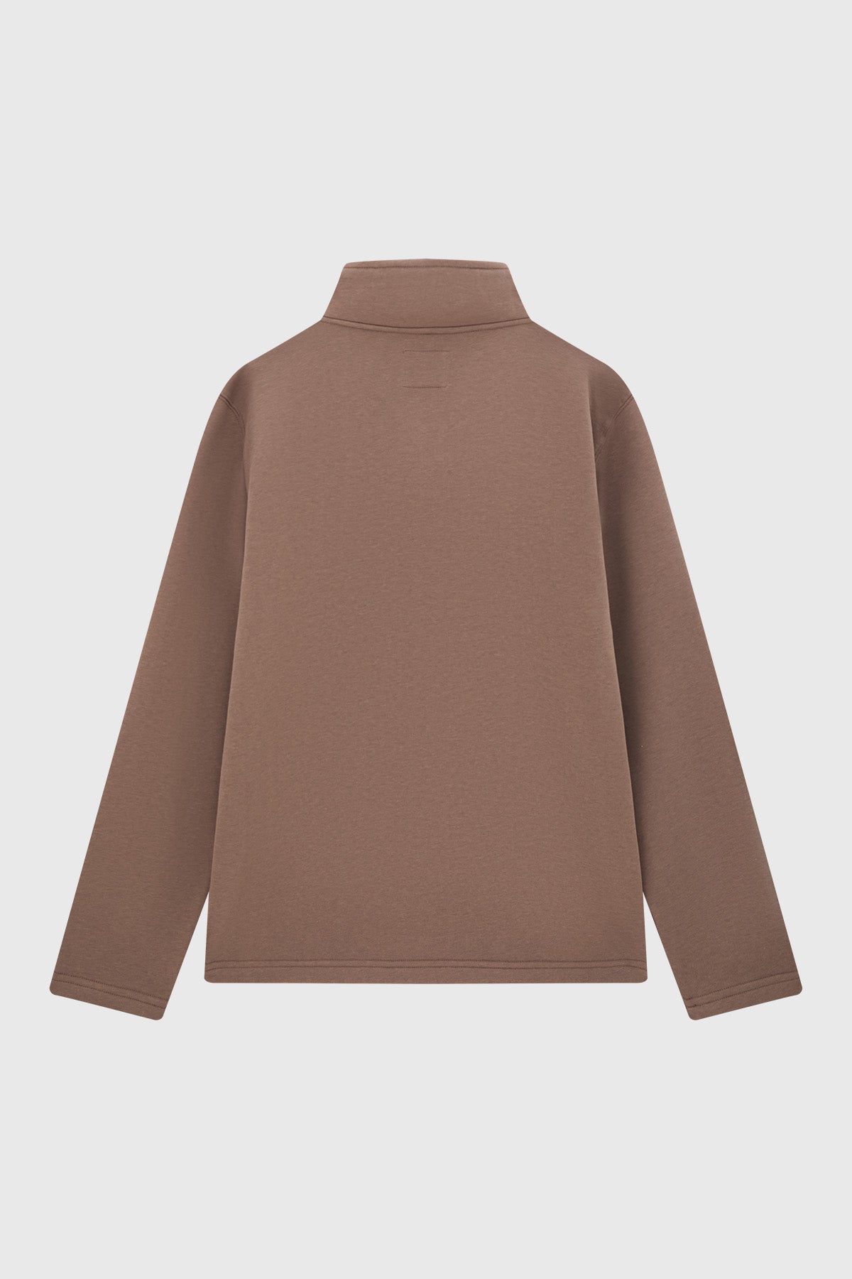 Polerón Hombre Half Zipper Liso Caqui