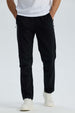 Pantalón buzo hombre calce recto negro