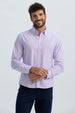 Camisa Hombre Rayas Lila