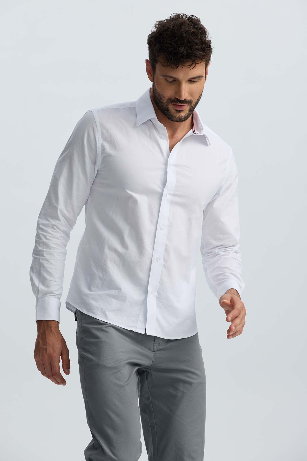 Camisa Hombre Oxford Premium Blanco