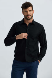 Camisa Hombre Oxford Premium Negro
