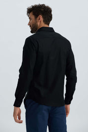 Camisa Hombre Oxford Premium Negro