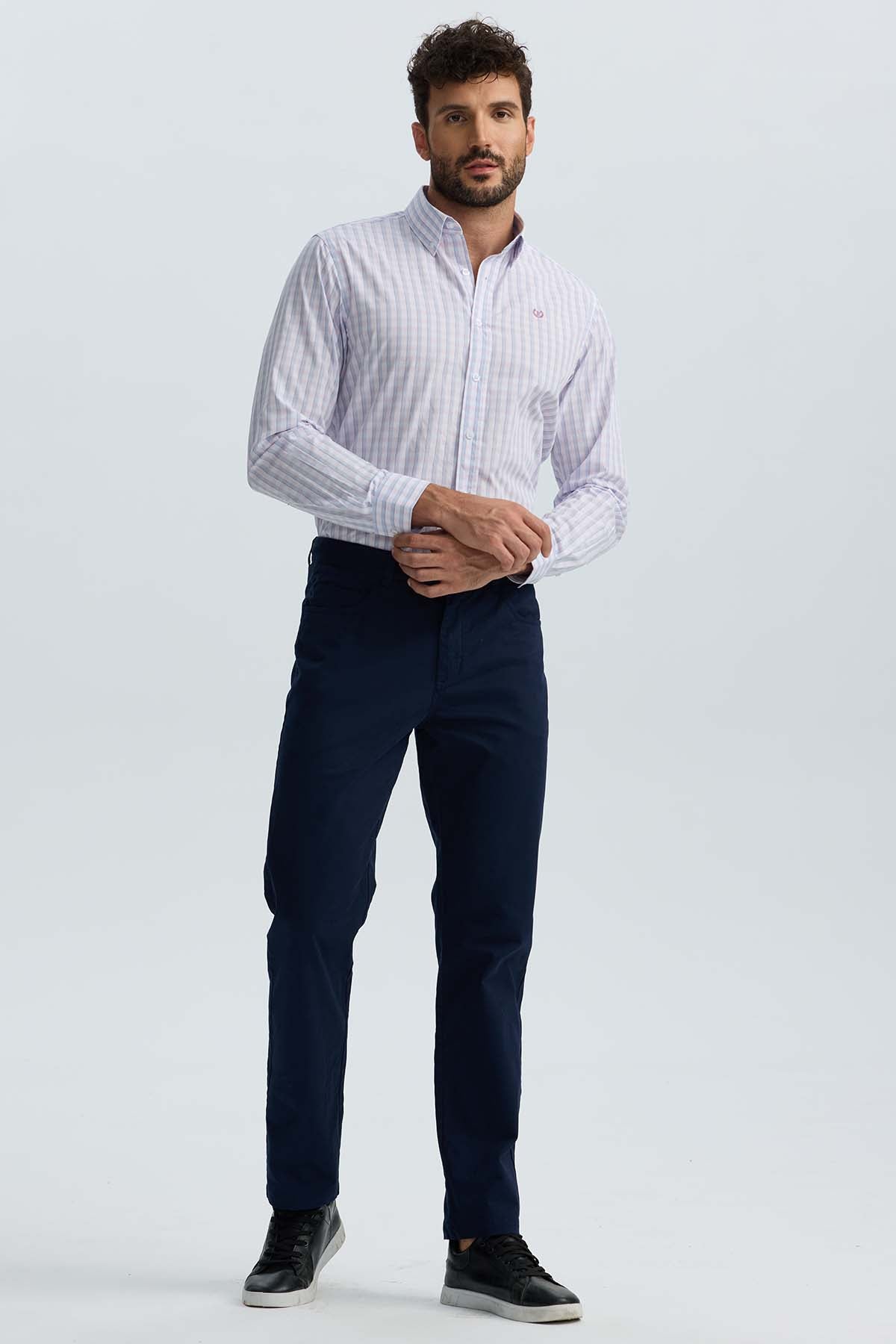 Pantalón Hombre Five Pocket Azul Marino