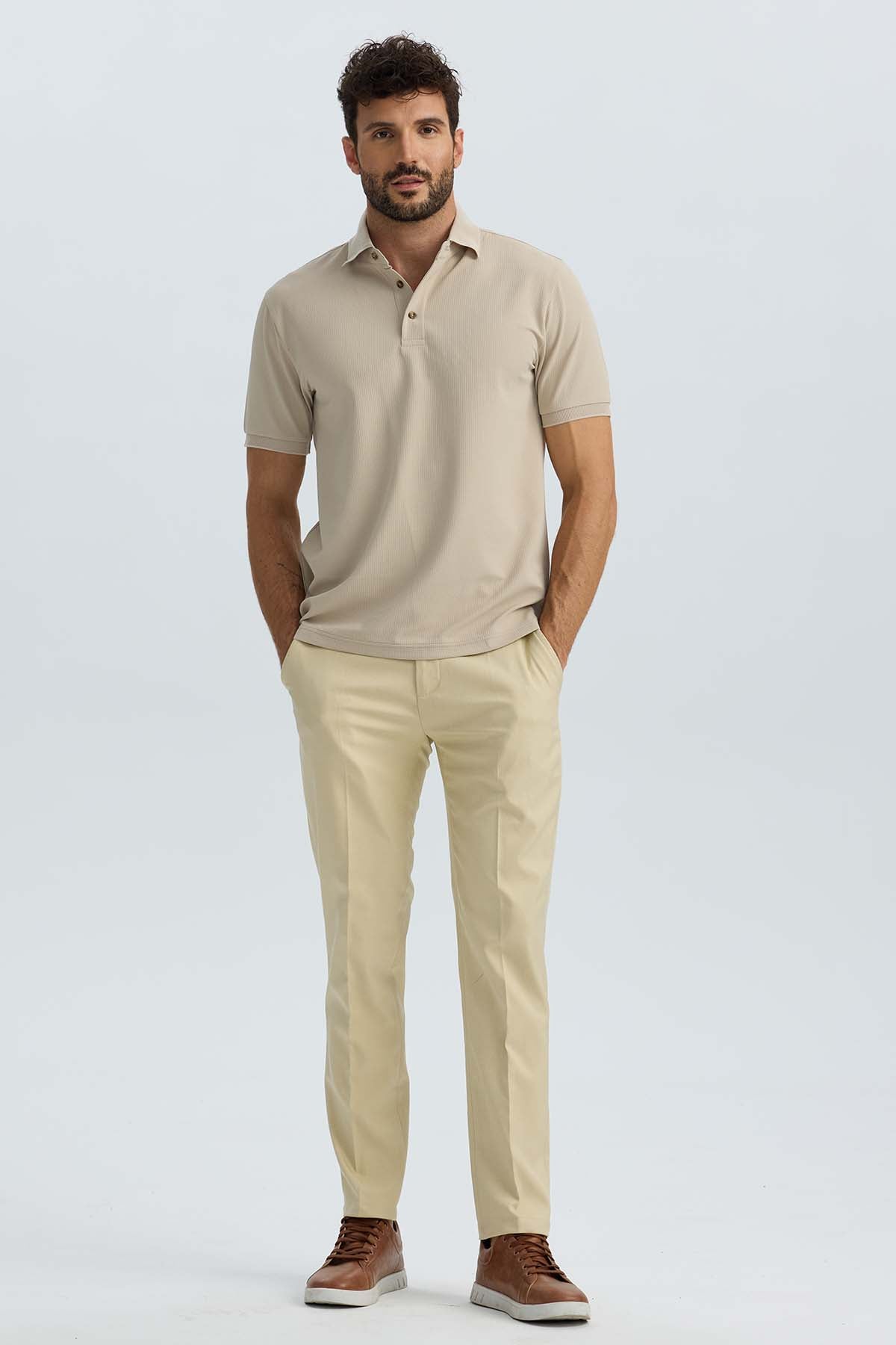 Pantalón Hombre Sastrero Beige