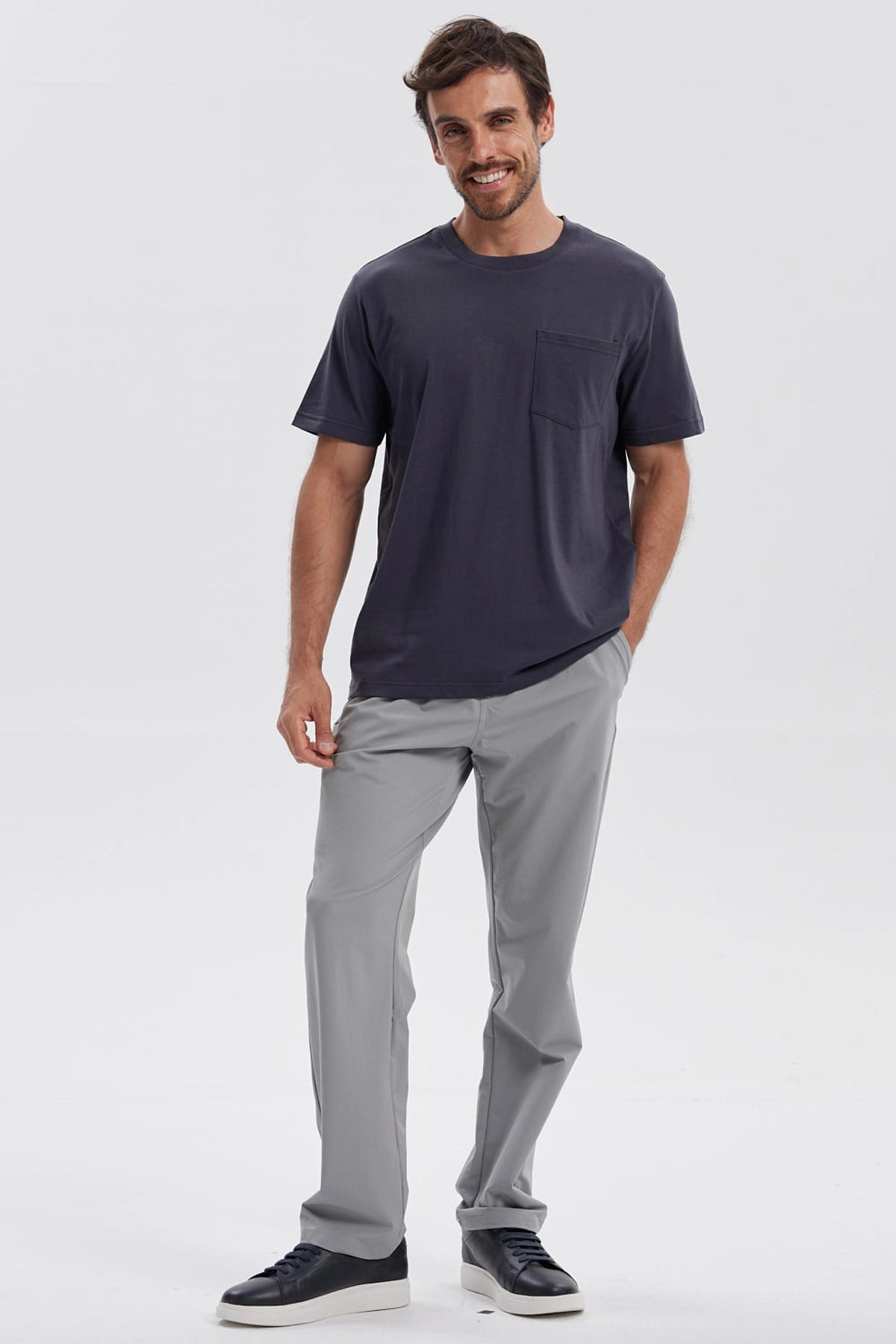Pantalón Hombre Chino Gris