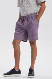 Short de Baño Hombre Print Rojo