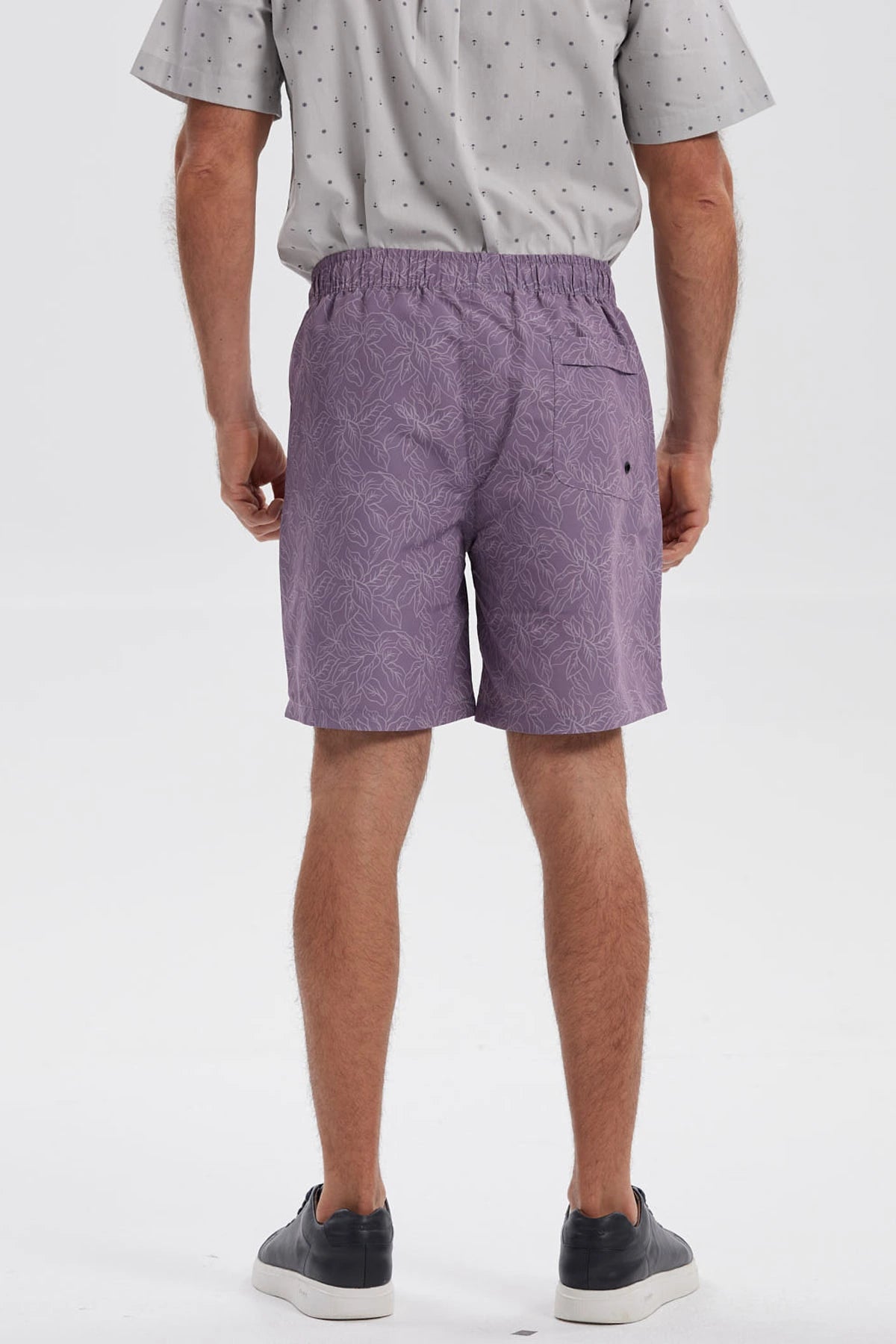 Short de Baño Hombre Print Rojo