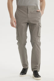 Pantalón Hombre Cargo Slim Fit Gris
