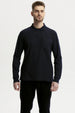 Polera Hombre Pique Básica Azul Marino