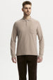 Polera Hombre Pique Básica Beige