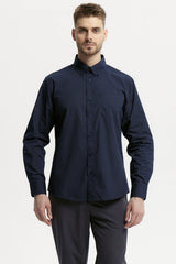 Camisa Hombre Fantasía Azul Marino