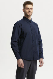 Camisa Hombre Fantasía Azul Marino