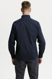 Camisa Hombre Fantasía Azul Marino