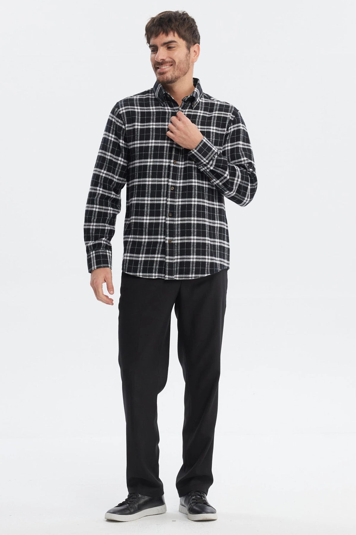 Camisa Hombre Franela Básica Marengo
