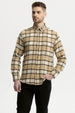 Camisa Hombre Franela Básica Camel