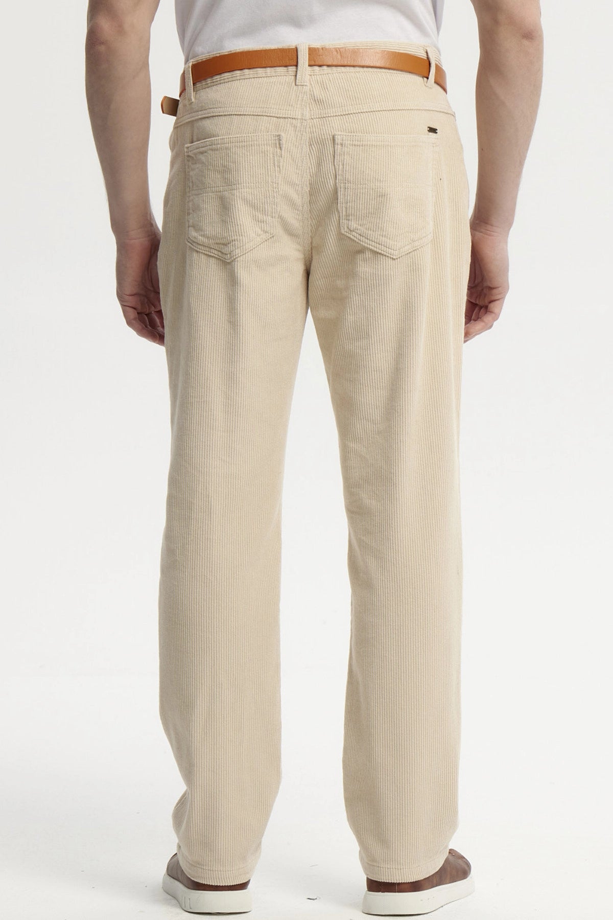 Pantalón Hombre Cotelé Beige