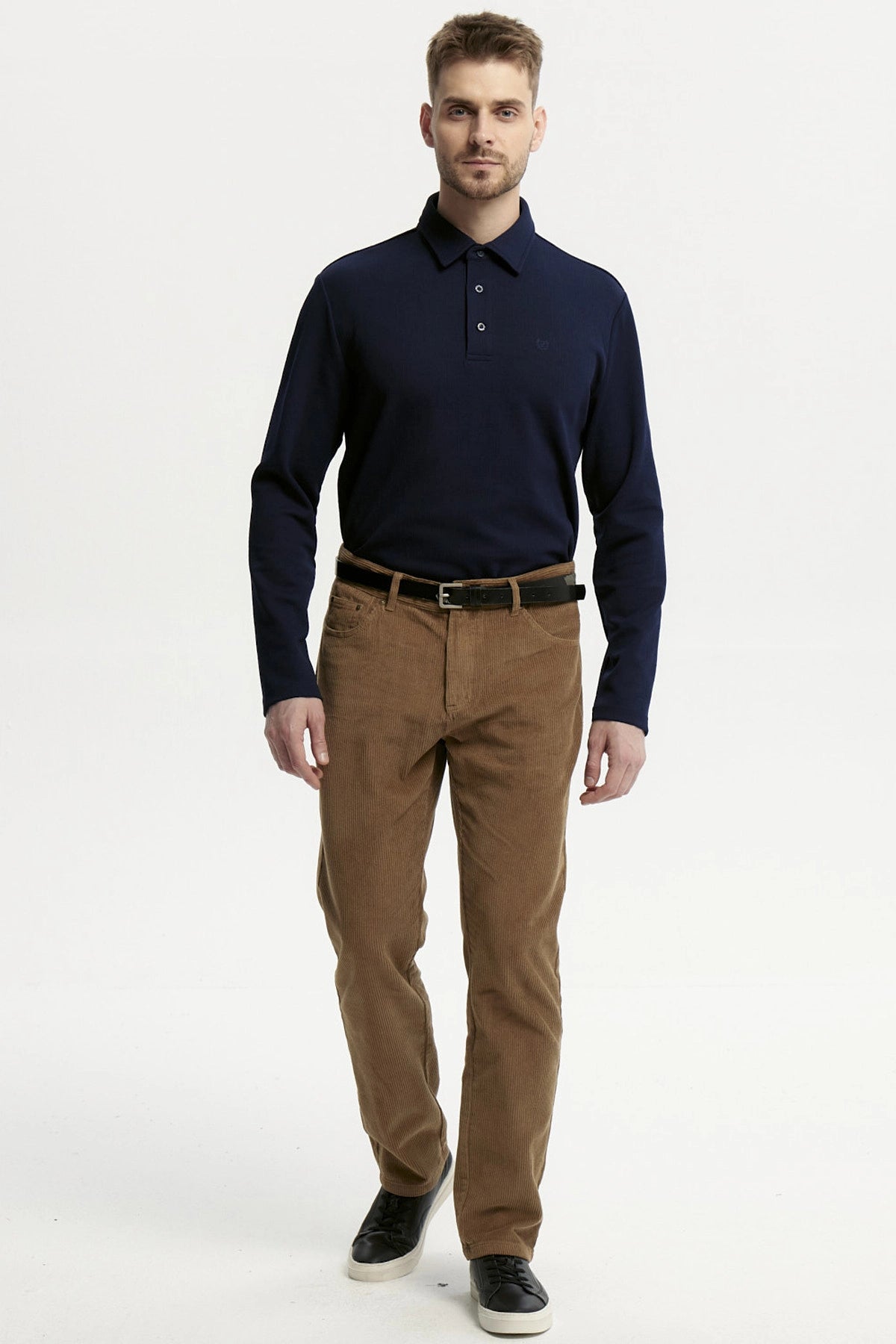 Pantalón Hombre Cotelé Café Claro