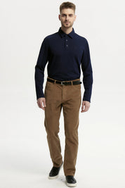 Pantalón Hombre Cotelé Café Claro