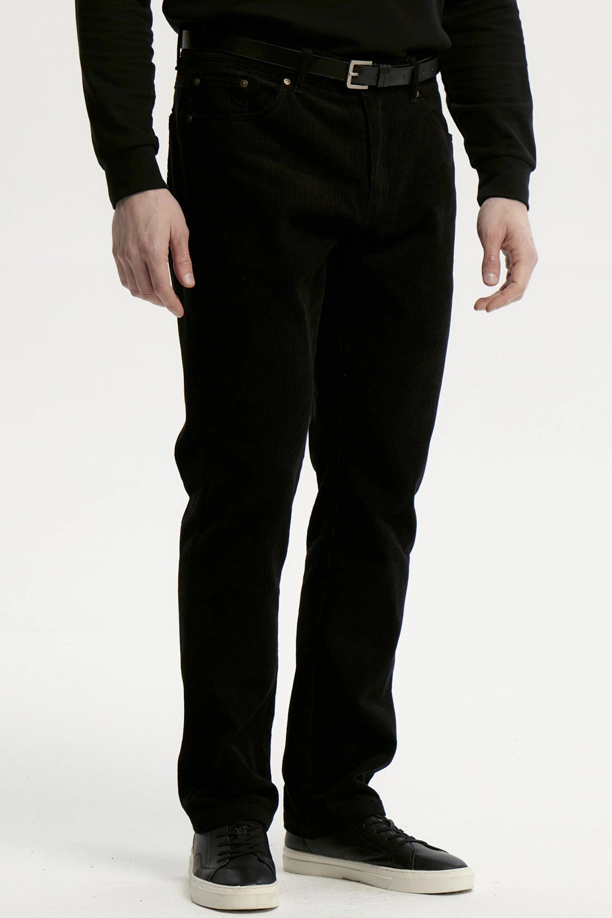 Pantalón Hombre Cotelé Negro
