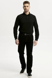 Pantalón Hombre Cotelé Negro