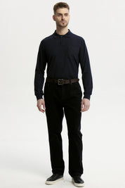 Pantalón Hombre Cotelé Azul Marino