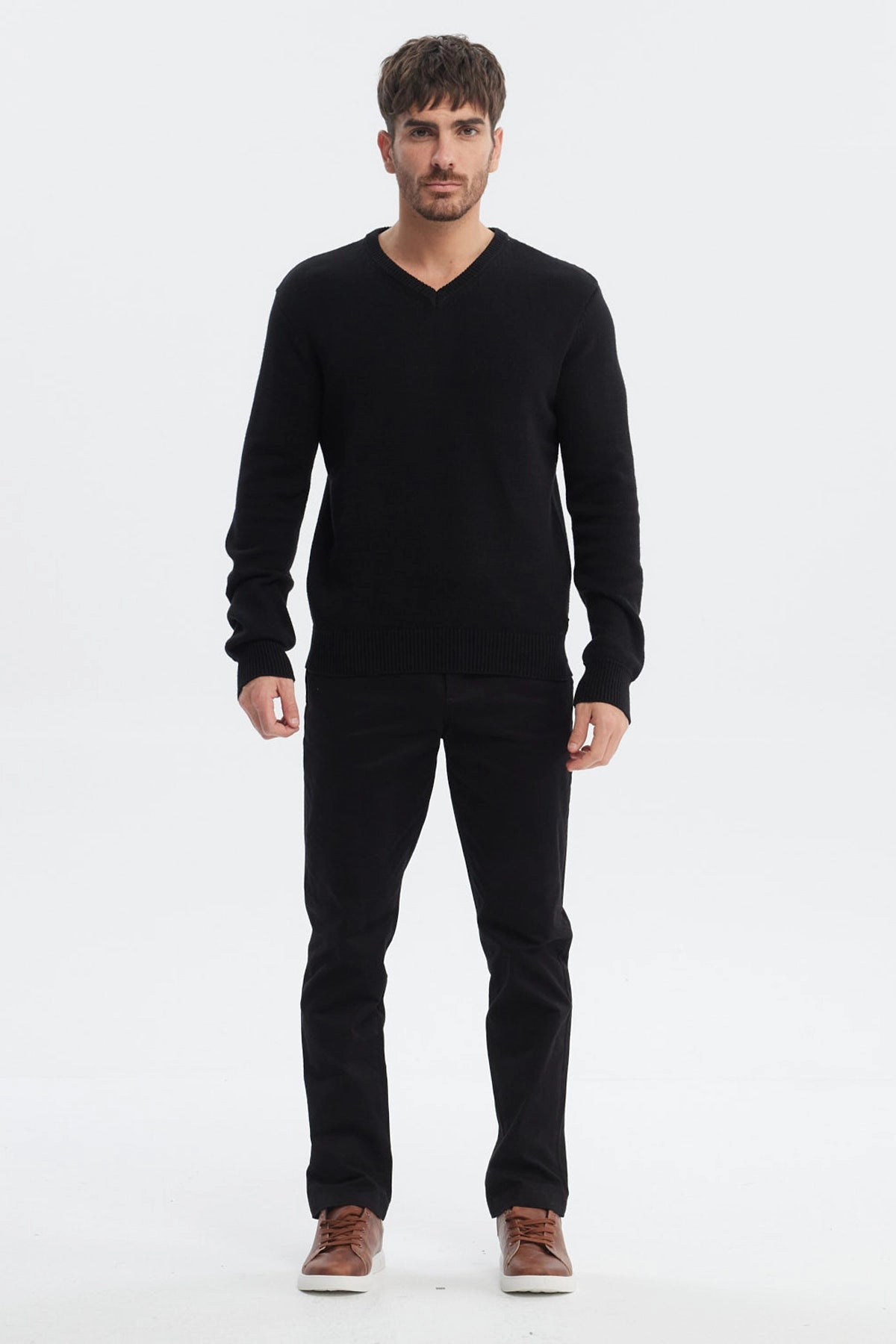 Sweater Hombre Básico Negro