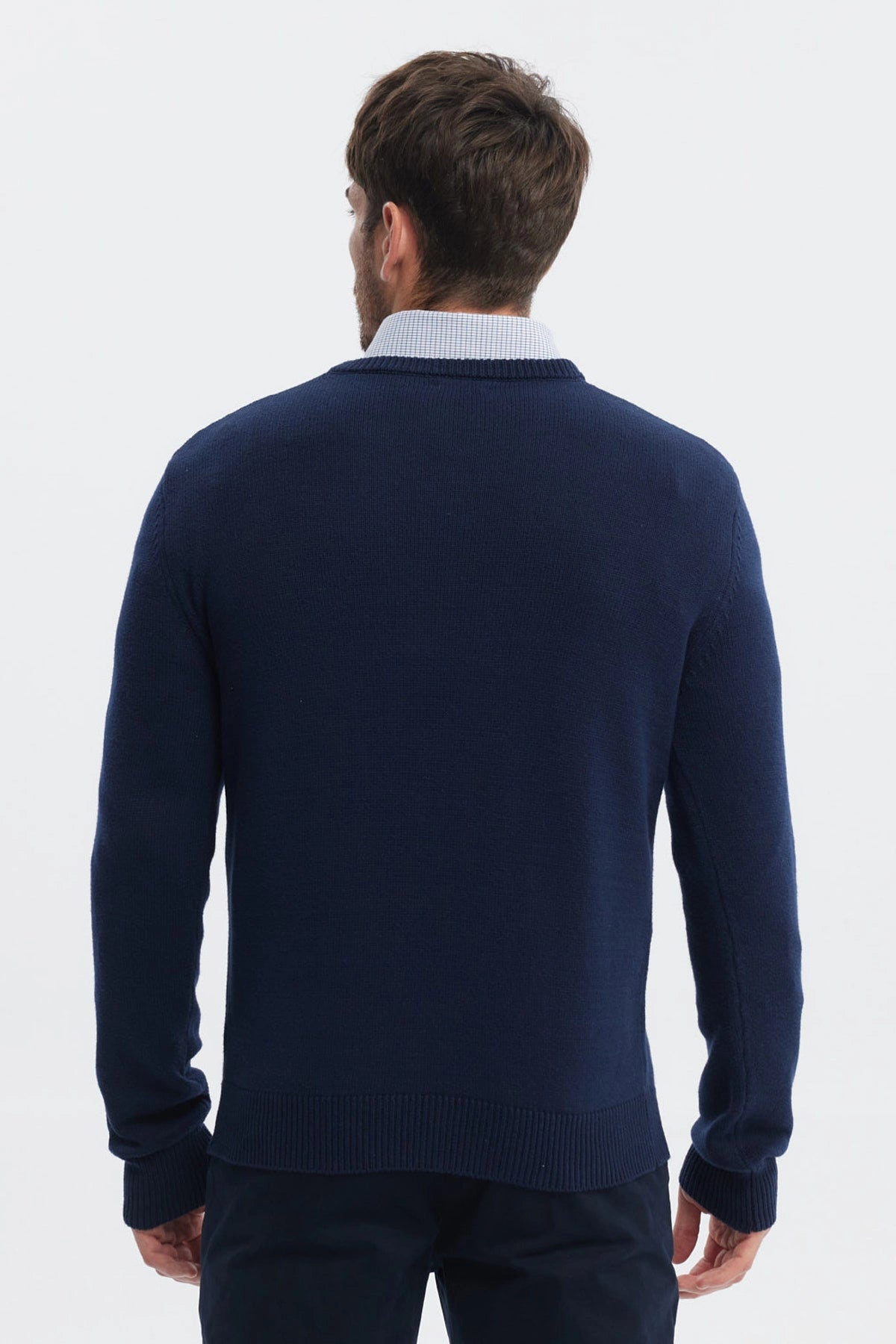 Sweater Hombre Básico Azul Marino