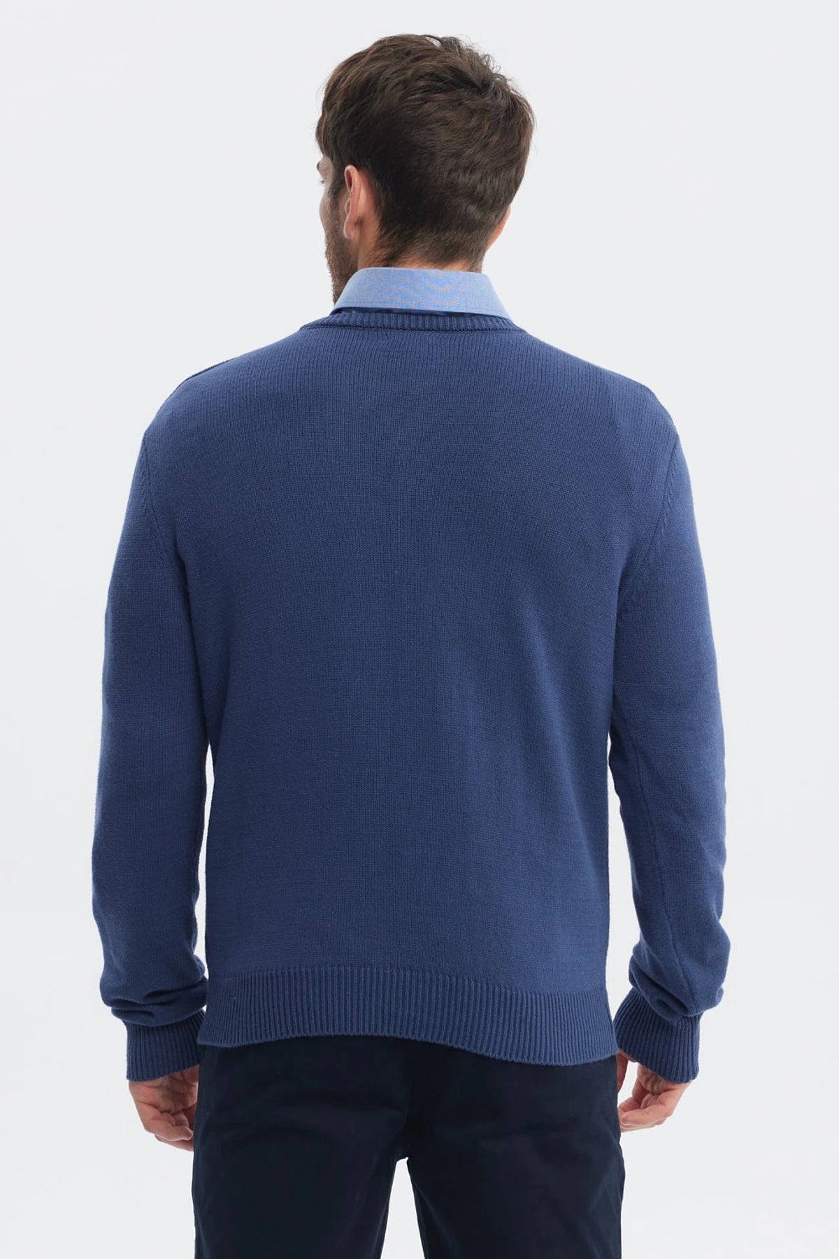 Sweater Hombre Básico Azul