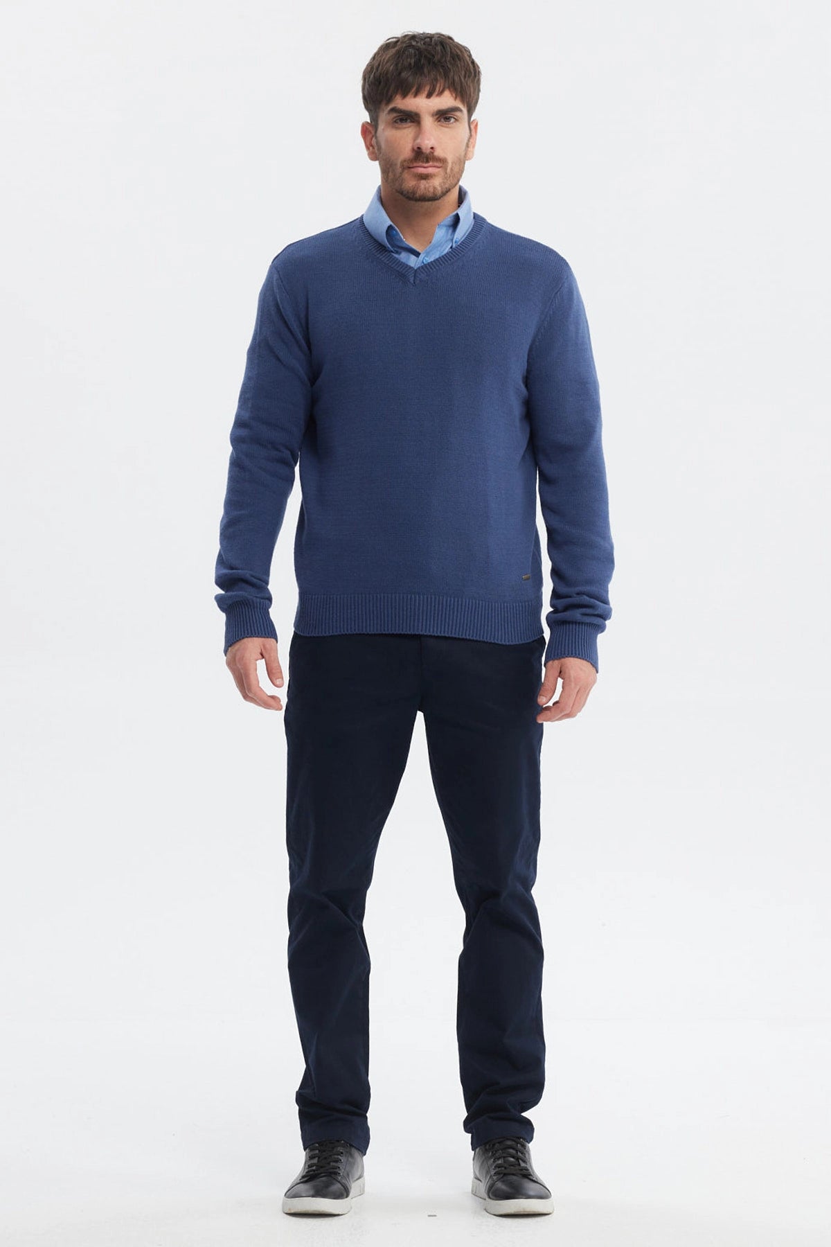 Sweater Hombre Básico Azul