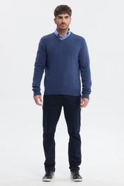 Sweater Hombre Básico Azul