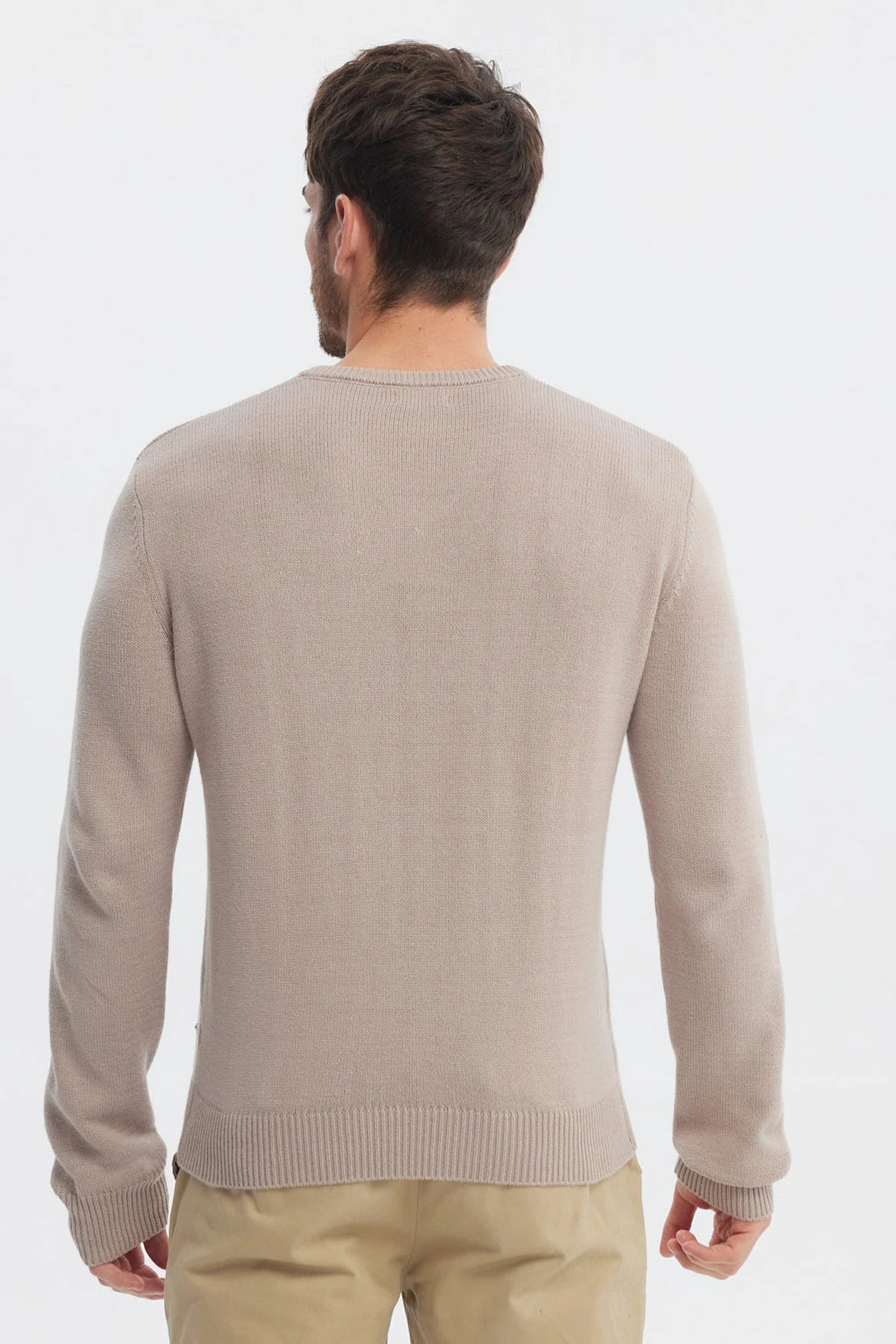 Sweater Hombre Básico Beige