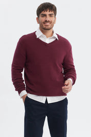 Sweater Hombre Básico Burdeo