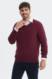 Sweater Hombre Básico Burdeo