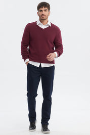 Sweater Hombre Básico Burdeo