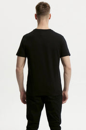 Polera Hombre Básica Con Bolsillo Negro