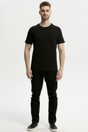 Polera Hombre Básica Con Bolsillo Negro