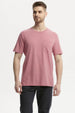 Polera Hombre Básica Con Bolsillo Palo Rosa