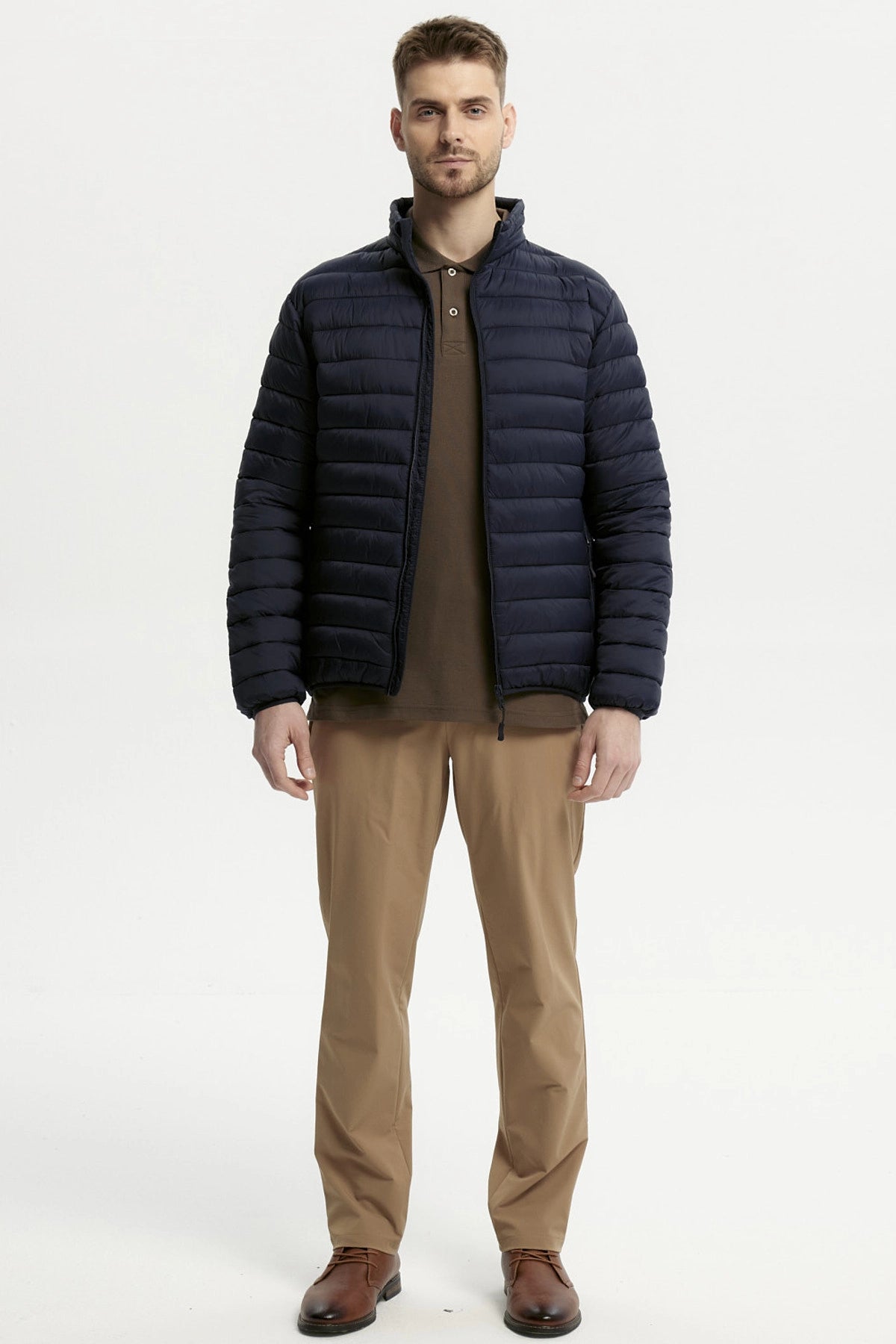 Parka Hombre Básica Azul Marino