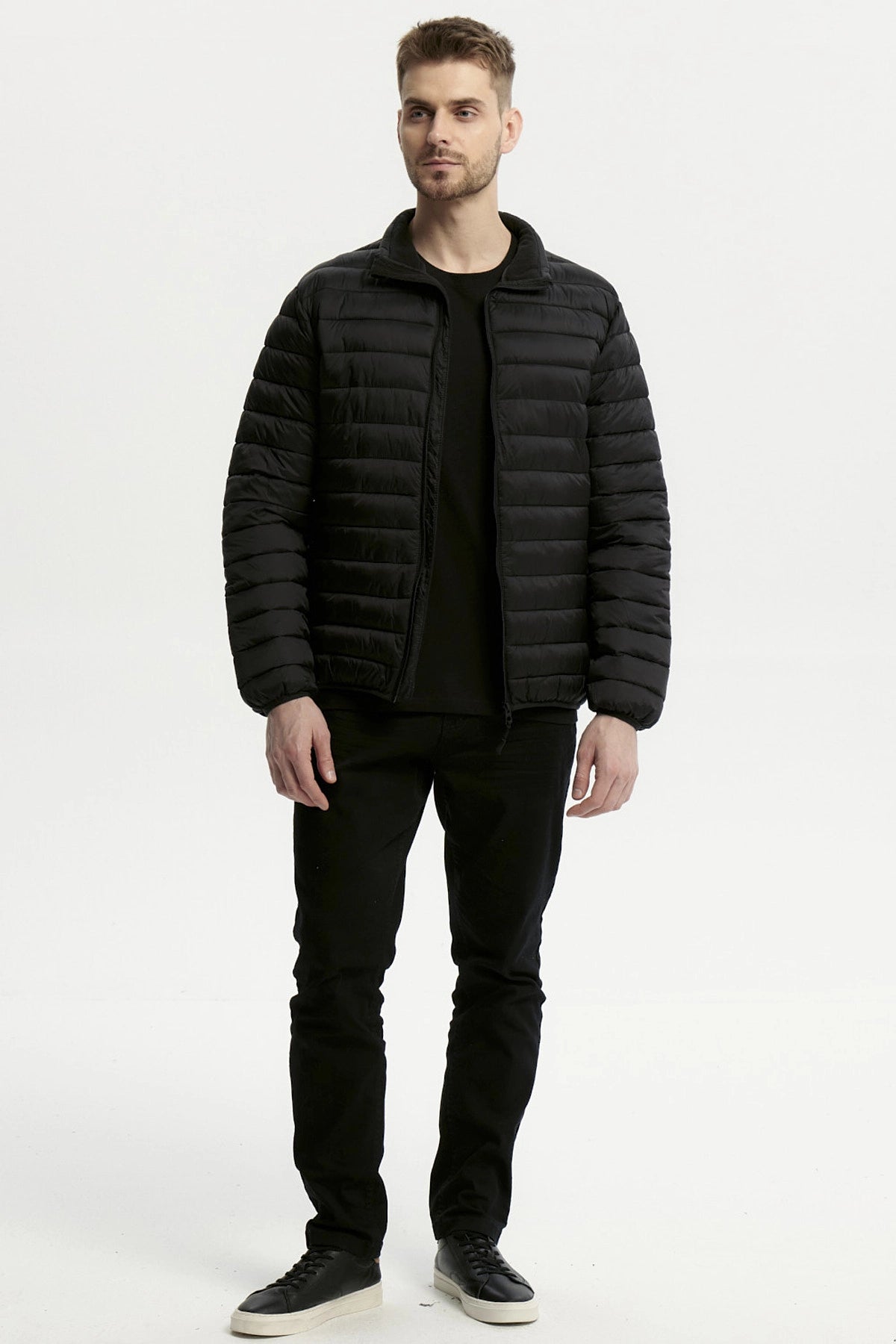 Parka Hombre Básica Negro