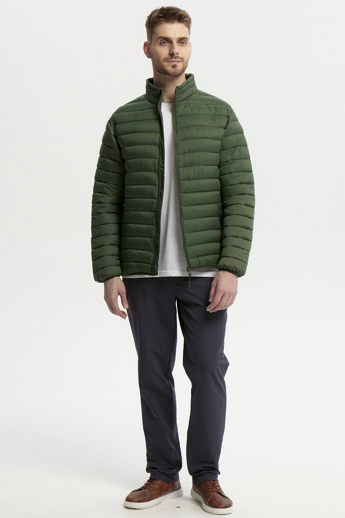 Parka Hombre Básica Verde