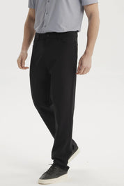 Pantalón slim negro para hombre sin estampa de estilo elegante y moderno
