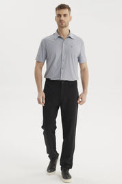 Pantalón slim negro para hombre sin estampa de estilo elegante y moderno