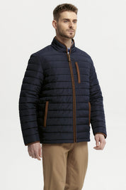 Parka Hombre Slim Azul Marino