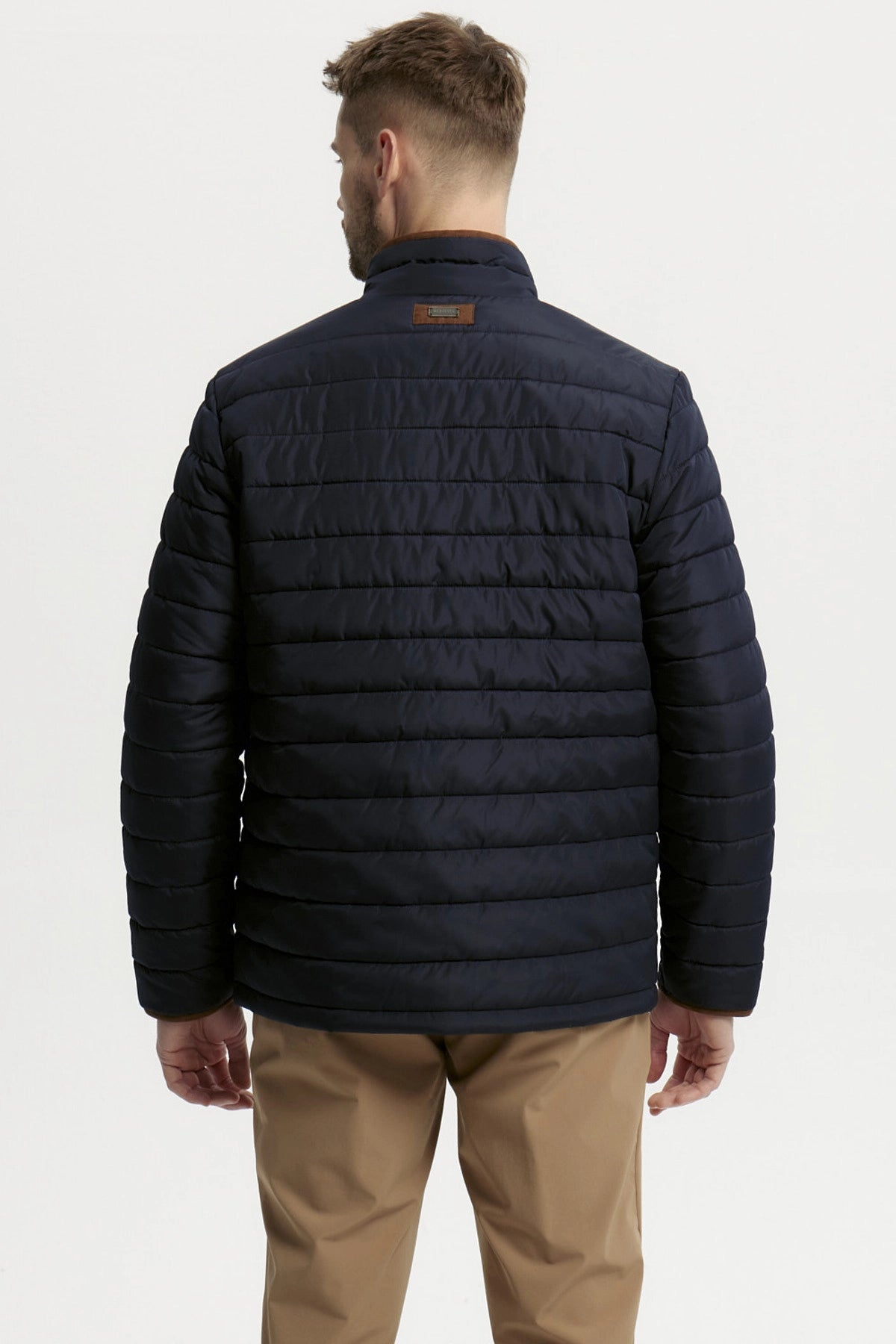 Parka Hombre Slim Azul Marino
