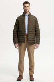Parka Hombre Slim Verde