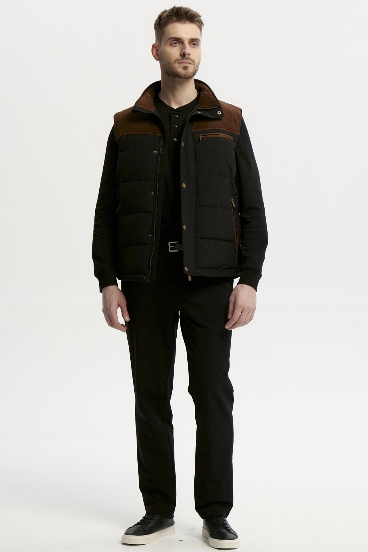Parka Hombre Slim Negro