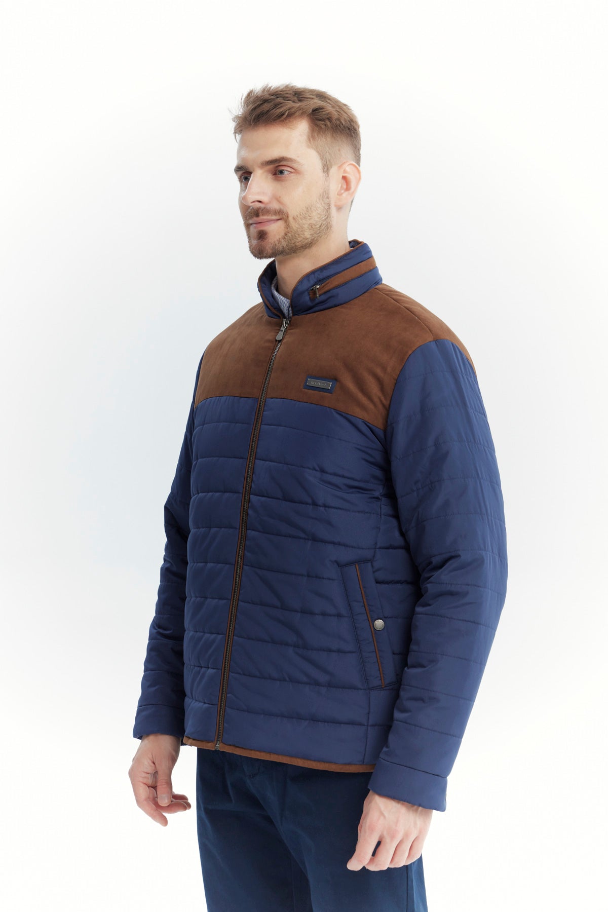 Parka Hombre Slim Azul