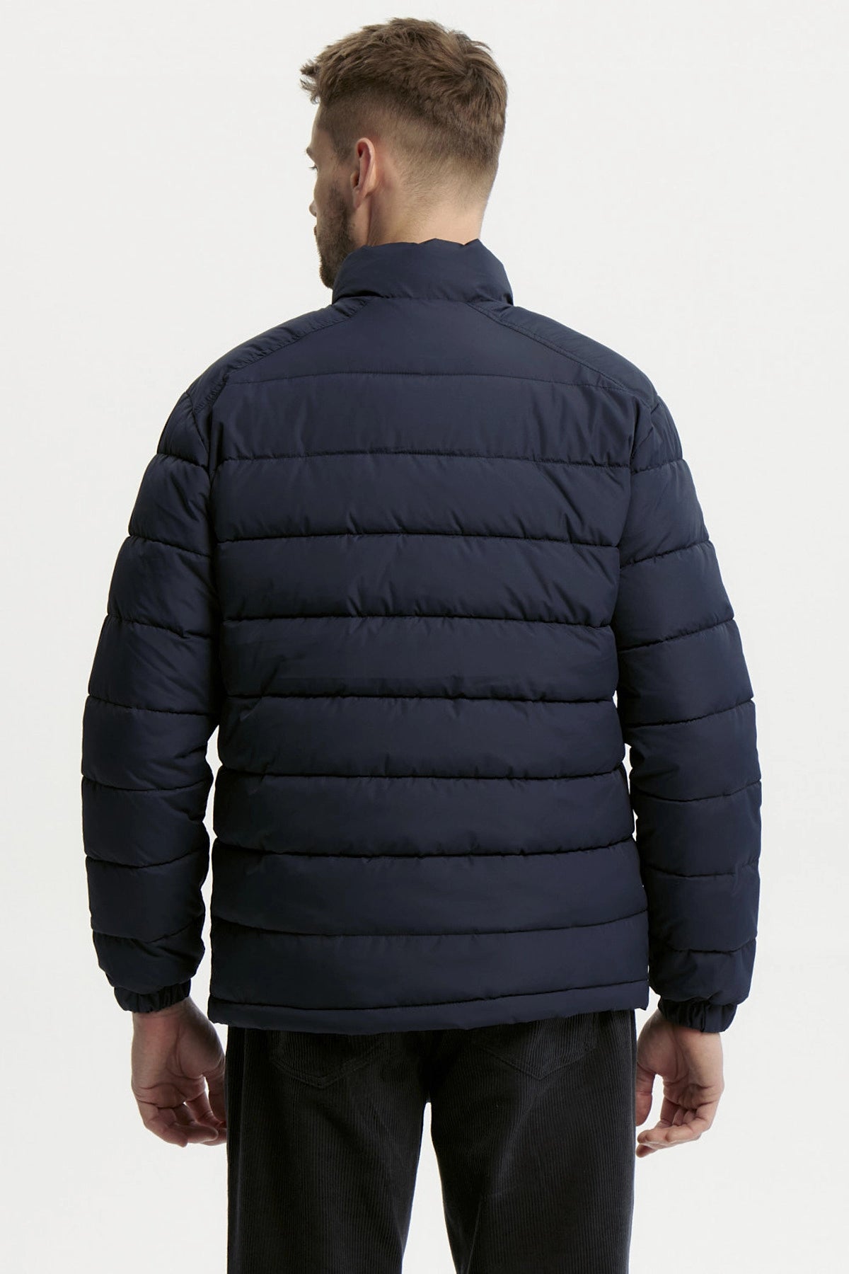 Parka Hombre Slim Azul Marino